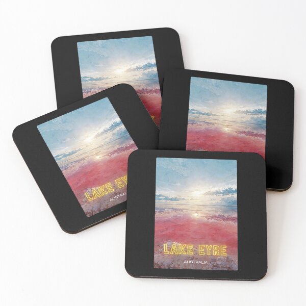 Item preview, Lake Eyre Australia Souvenir Sticker – Vintage Outback Travel Gift designed and sold by twentytwo ART souvenir designs.