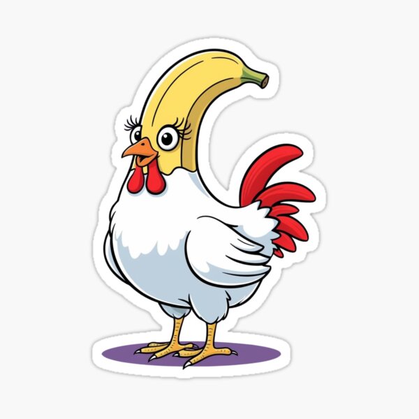 Item preview, Chicken banana  designed and sold by FatBirdie.
