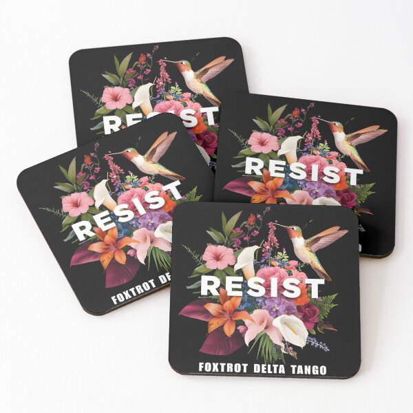 Item preview, RESIST Floral Anti Trump Political Protest Foxtrot Delta Tango designed and sold by cgocgy.