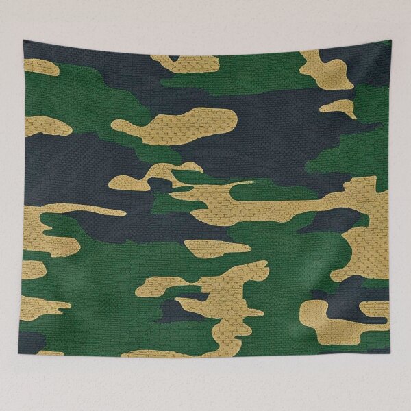 Item preview, Woven Tactical Camouflage Green Beige Texture designed and sold by CamouflageLab.