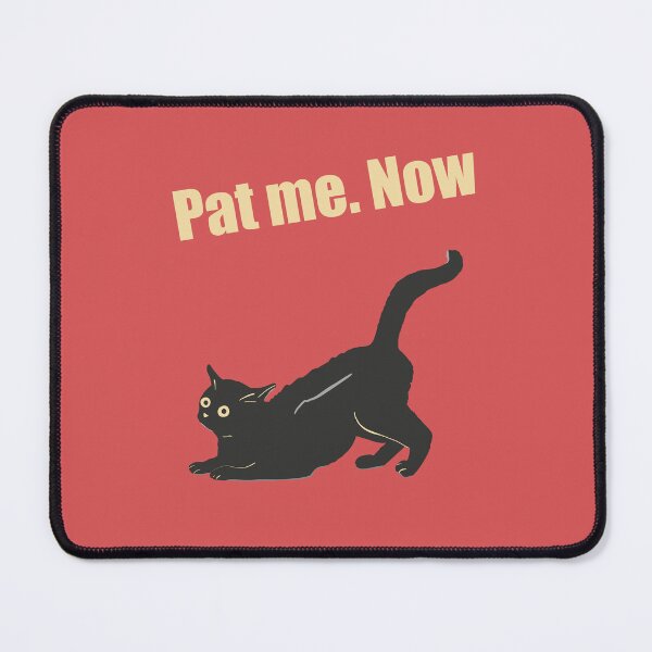 Item preview, Humorous cat art : pat me.Now Red version designed and sold by TheGrandLordCat.