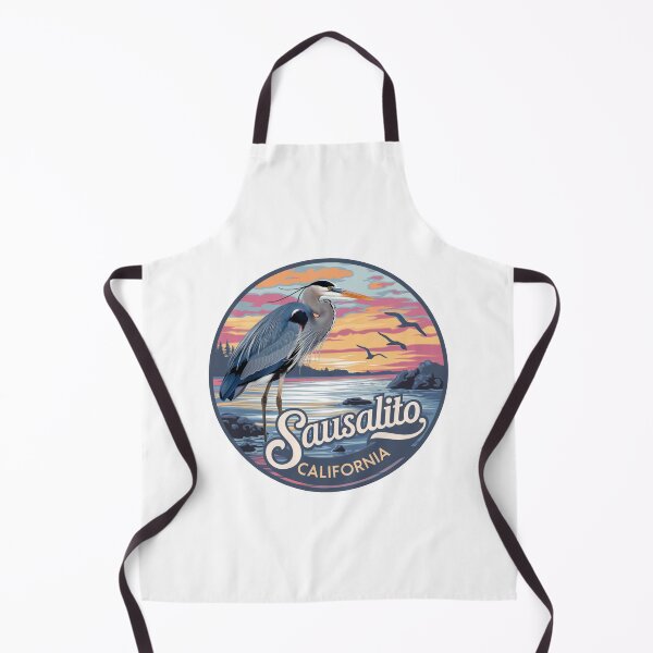 Item preview, Sausalito California Sunset Heron Vintage Design designed and sold by CircinusStore.