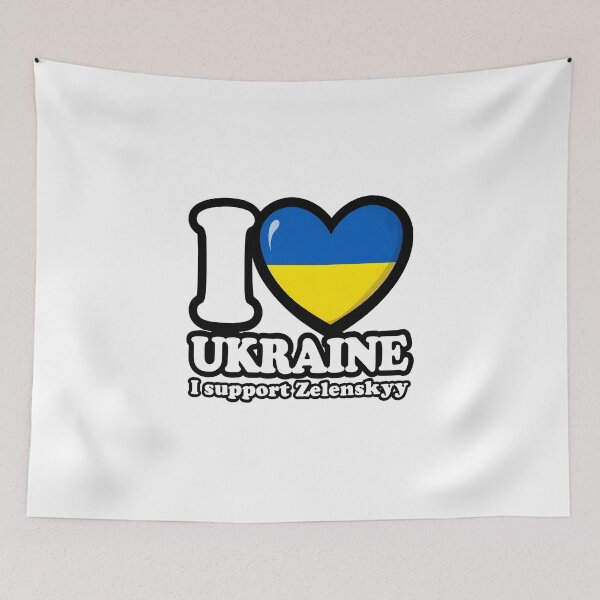 Item preview, I Love Ukraine – Support Zelenskyy for Peace designed and sold by El Alkimizta Art Store.