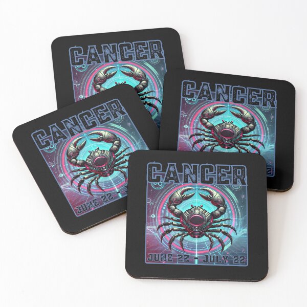 Item preview, Futuristic Cancer Zodiac | Cyber Crab Astrology Design designed and sold by Manic Merch Designs.
