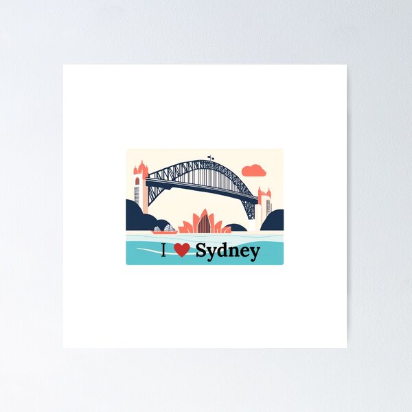 Item preview, I Love Sydney - Aussie Pride Design designed and sold by Digital Products AU.