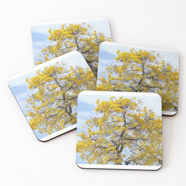 Item preview, SPRING BLOOMING YELLOW FLOWERS TREE designed and sold by Shelbineshop.