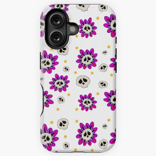 Aperçu de l'œuvre Motif de crâne et de fleur créée et vendue par Onehappyhook.
