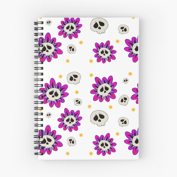 Aperçu de l'œuvre Motif de crâne et de fleur créée et vendue par Onehappyhook.