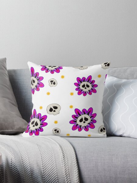 Item preview, Skull Flower Pattern designed and sold by Onehappyhook.