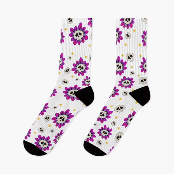 Item preview, Skull Flower Pattern designed and sold by Onehappyhook.