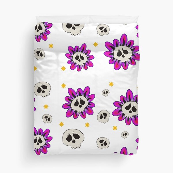 Artikel-Vorschau von Totenkopf-Blumenmuster, designt und verkauft von Onehappyhook.