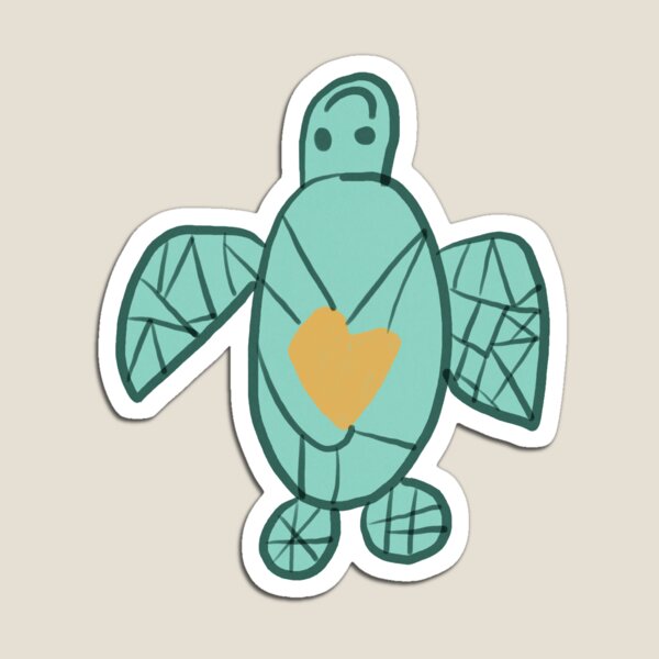 Vista previa del artículo con la obra «Corazón de tortuga», diseñado y vendido por tinywindow.