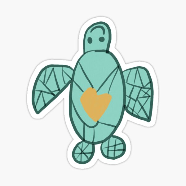 Item preview, Turtle Heart designed and sold by tinywindow.