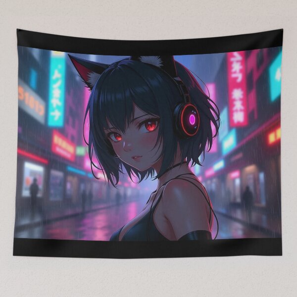 Item preview, Phonk Beats and Cyberpunk Streets Girl designed and sold by brendanre.