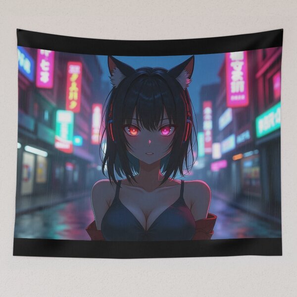 Item preview, Phonk Beats and Cyberpunk Streets Girl designed and sold by brendanre.