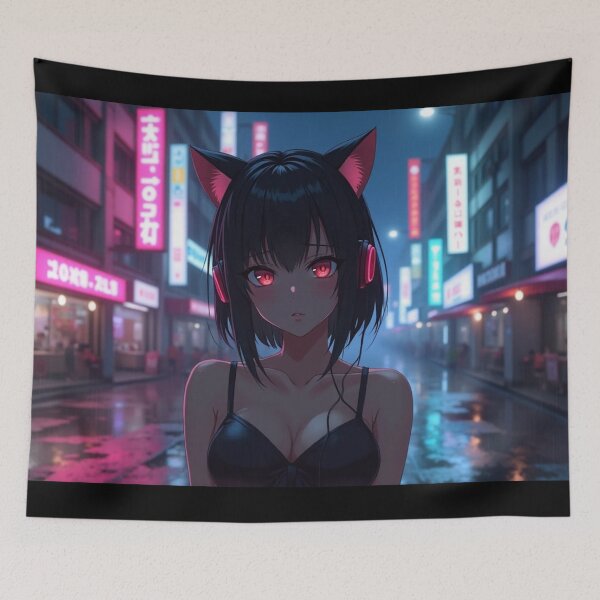 Item preview, Phonk Beats and Cyberpunk Streets Girl designed and sold by brendanre.