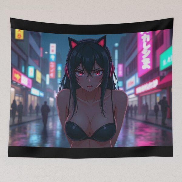 Item preview, Phonk Beats and Cyberpunk Streets Girl designed and sold by brendanre.