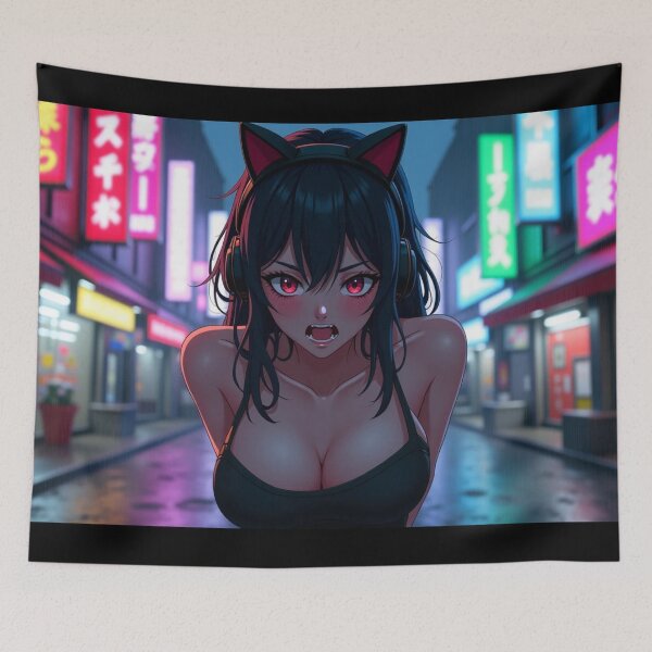 Item preview, Phonk Beats and Cyberpunk Streets Girl designed and sold by brendanre.