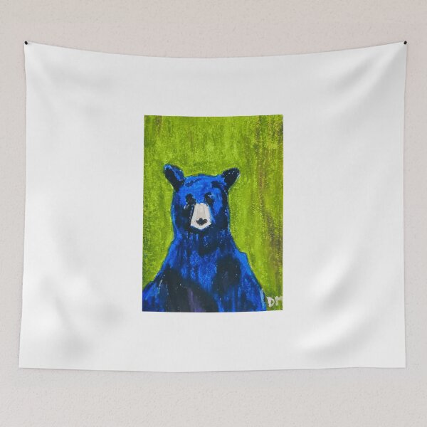 Item preview, Mystic Bear – Oil Pastel Wilderness Art designed and sold by diptarka07.