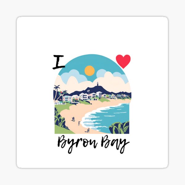 Item preview, I love Byron Bay - Aussie Pride Design designed and sold by Digital Products AU.