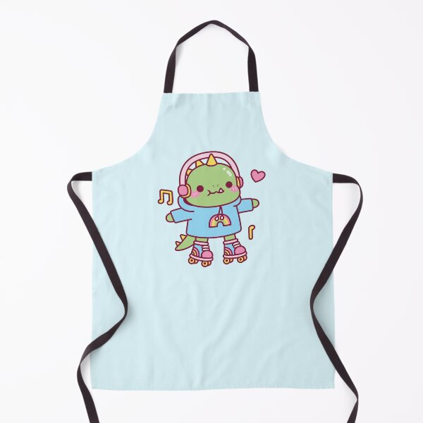 Item preview, Cute Dinosaur With Hoodie And Roller Skates designed and sold by rustydoodle.