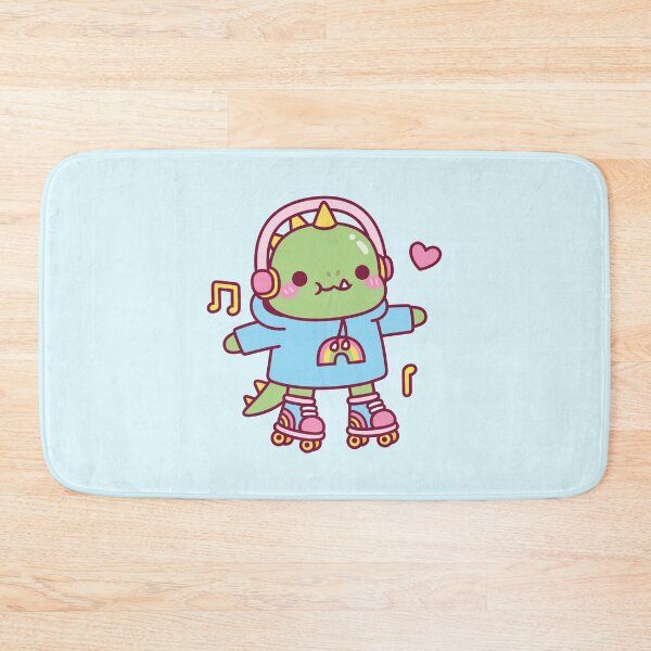 Item preview, Cute Dinosaur With Hoodie And Roller Skates designed and sold by rustydoodle.