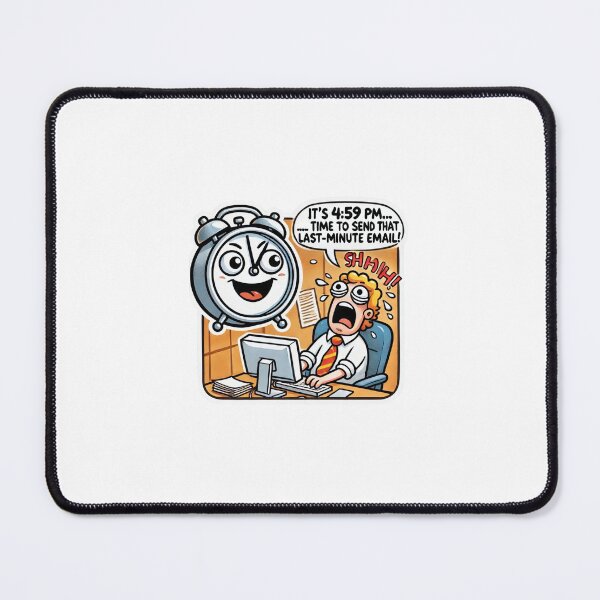 Item preview, 4:59 PM Panic - Last-Minute Email Chaos designed and sold by SugarPix Designs.