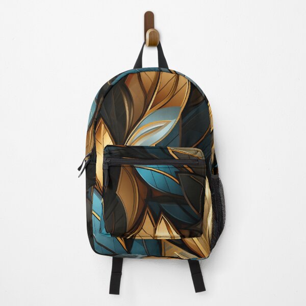 Item preview, Leaves in Teal Brown Gold Glam designed and sold by Eclectic Monkey.
