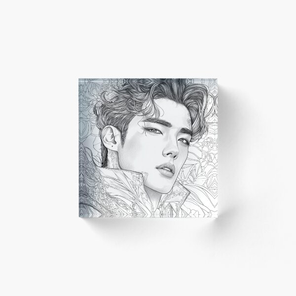Item preview, K-pop Elegant and Detailed Male Portrait designed and sold by ArtemisDesignAI.