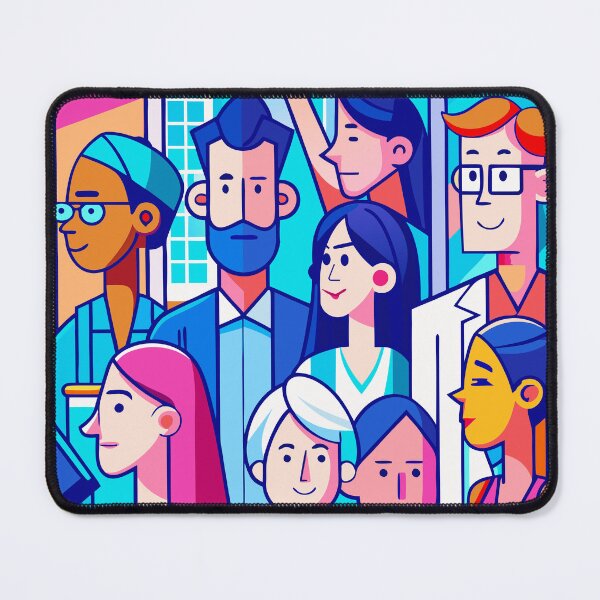 Item preview, Colorful Diverse Crowd Celebration designed and sold by Timegraf.