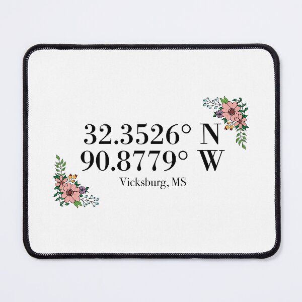 Item preview, Vicksburg, MS Coordinates designed and sold by mynameisliana.