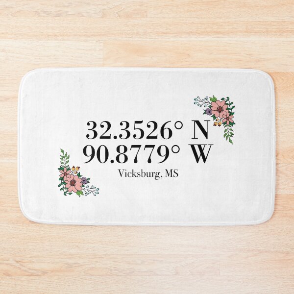 Item preview, Vicksburg, MS Coordinates designed and sold by mynameisliana.