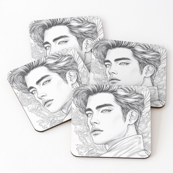 Item preview, K-pop Elegant and Stylish Male Portrait designed and sold by ArtemisDesignAI.