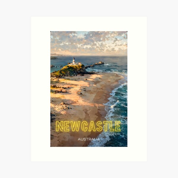 Item preview, Nobbys Headland Newcastle Australia Souvenir Sticker – Iconic Coastal Landmark designed and sold by twentytwo ART souvenir designs.