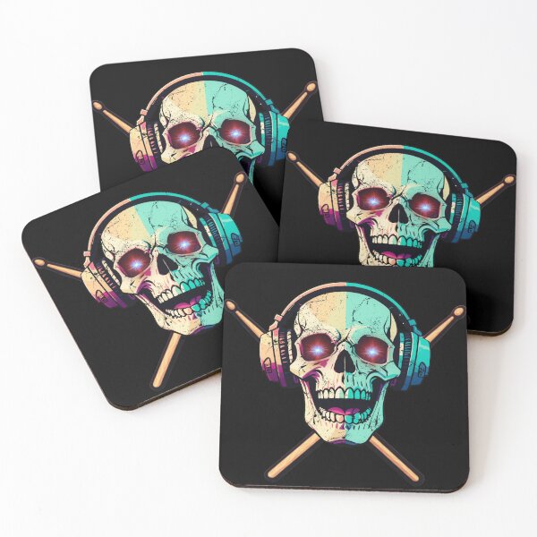 Item preview, Skull and Drumsticks designed and sold by calypso-designs.