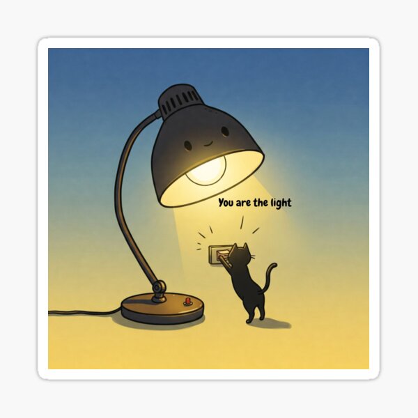Item preview, You Are the Light designed and sold by nekoartgalerie.
