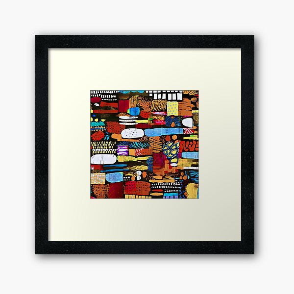 Aperçu de l'œuvre Un patchwork d'art abstrait romantique et coloré créée et vendue par DEC02.