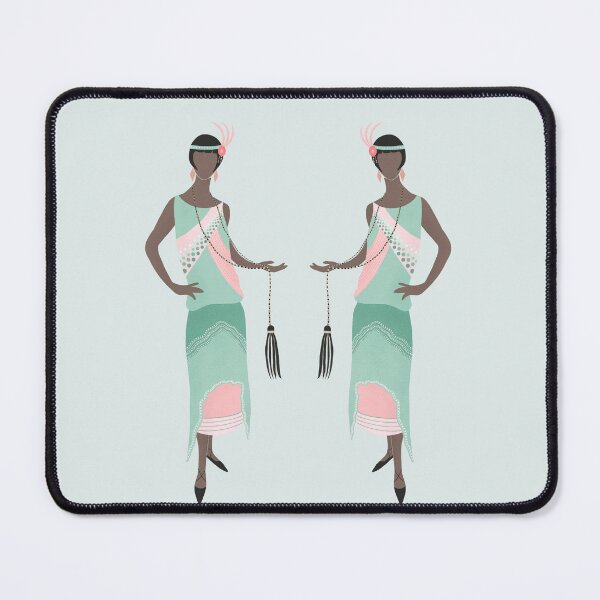 Item preview, Art Deco woman in a flapper dress designed and sold by Home Cyn Home.