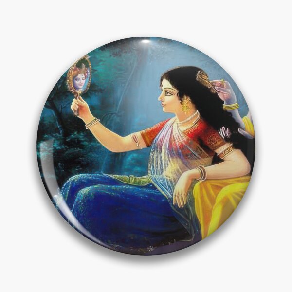 Item preview, Radha Krishna Looking In The Mirror designed and sold by Kathimee.