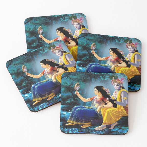 Item preview, Radha Krishna Looking In The Mirror designed and sold by Kathimee.