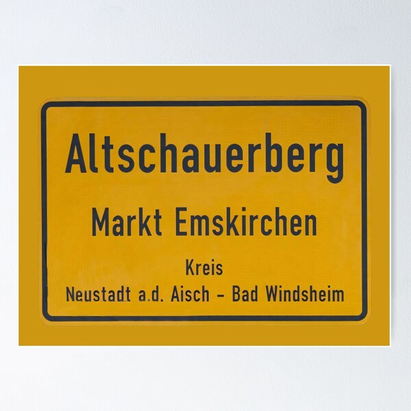 Item preview, Drachenlord Poster - Altschauerberg Shield (Original) | Upscaled, high quality poster designed and sold by Klonter77.