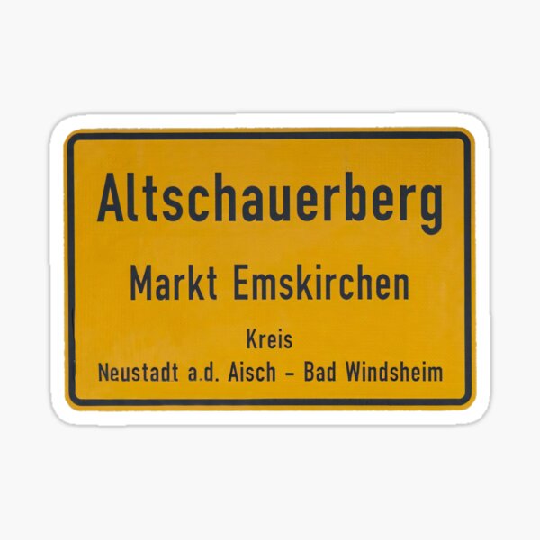 Artikel-Vorschau von Drachenlord Poster - Altschauerberg Schild (Original) | Upscaled, hohe Qualität Poster, designt und verkauft von Klonter77.