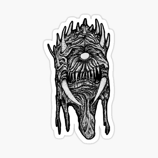 Vista previa del artículo con la obra «Cacodemon», diseñado y vendido por Big Flat Films.