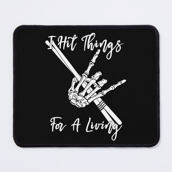 Item preview, Funny Drummer Skeleton – I Hit Things for a Living designed and sold by PrintMastery.