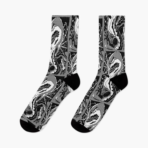 Item preview, Copy of Disintegrating Dragon (Black and White) designed and sold by korynaq.