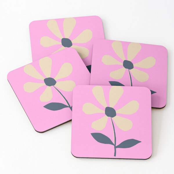 Item preview, Quirky Floral Pattern in Pink and Navy designed and sold by OpalEllery.