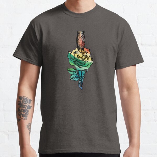 Item preview, Happy as Larries Rose Dagger Tattoo designed and sold by happyaslarries.
