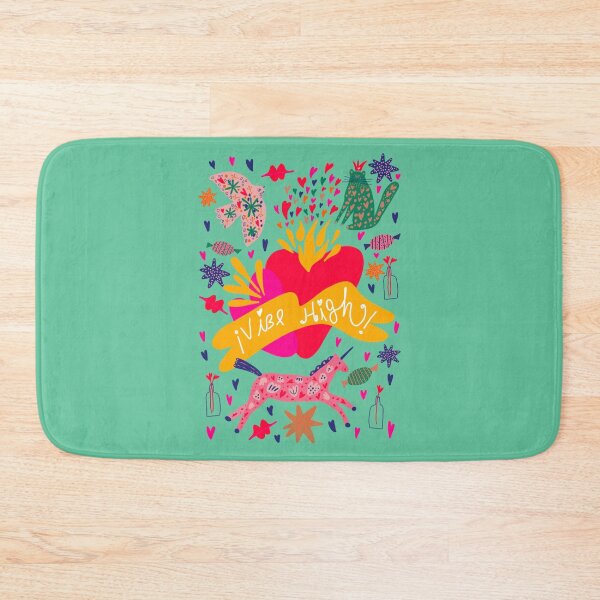 Item preview, Fun print with high vibes, pastel colors, unicorns, cats and hearts designed and sold by YaninaArcoiris.