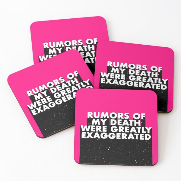 Item preview, RUMORS OF MY DEATH WERE GREATLY EXAGGERATED designed and sold by The Turbulent Architect.