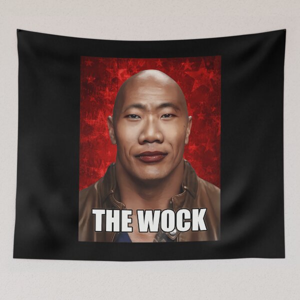 Item preview, The Wock Meme Dwayne the Wok Johnson John Xina chinese social credit Bing Chilling  designed and sold by Picolo25.